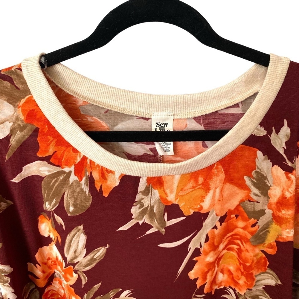Sew In Love Women’s Boutique Long Sleeve Top Plus Size 2X Fall Floral - Picture 4 of 9